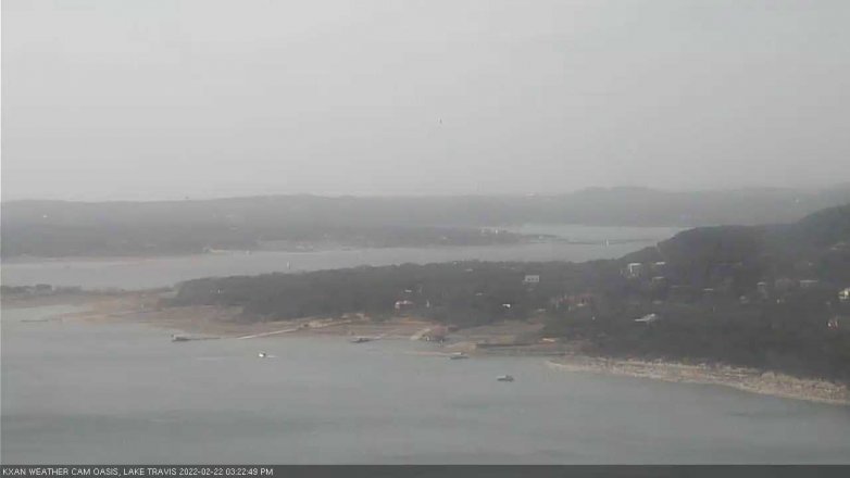 Lake Travis webcam, February 22, 2022 3:25 PM CT