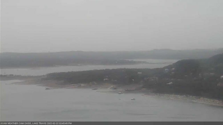 Lake Travis webcam, February 22, 2022 3:45 PM CT