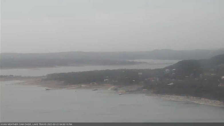 Lake Travis webcam, February 22, 2022 4:00 PM CT