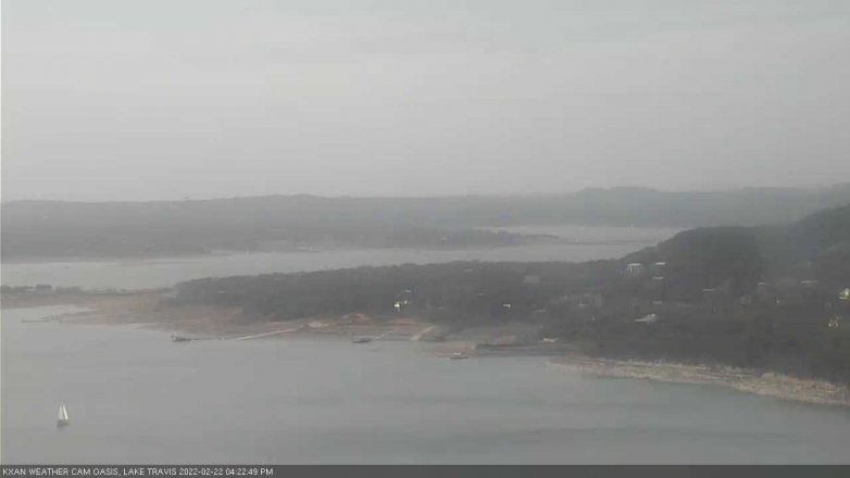 Lake Travis webcam, February 22, 2022 4:25 PM CT