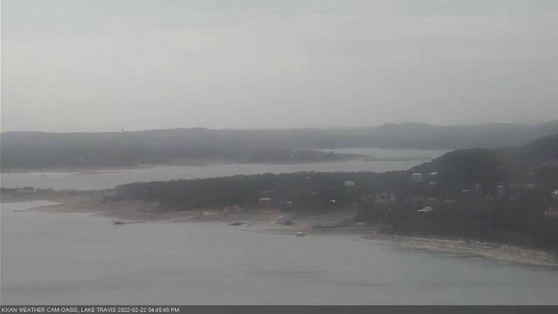 Lake Travis webcam, February 22, 2022 4:45 PM CT