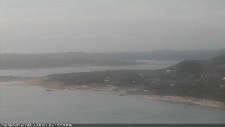 Lake Travis webcam, February 22, 2022 5:25 PM CT