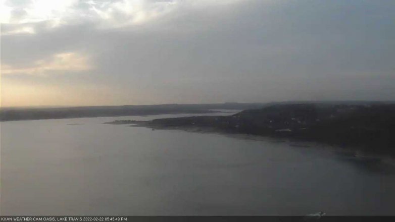 Lake Travis webcam, February 22, 2022 5:45 PM CT