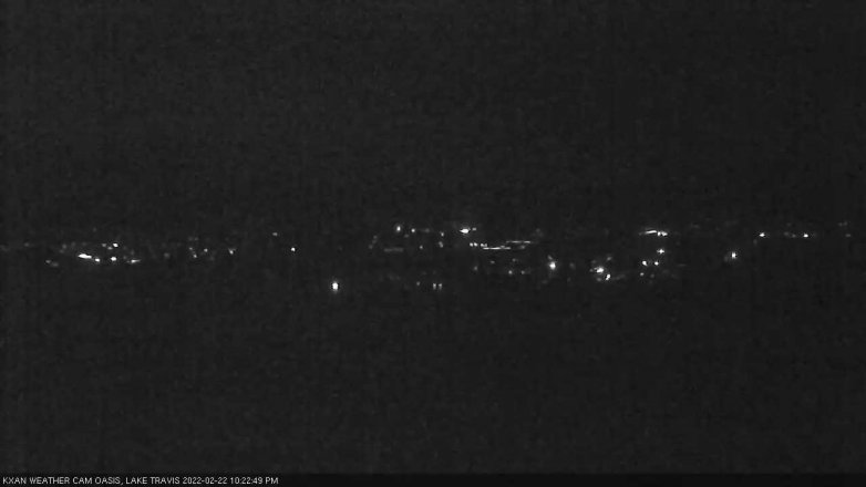 Lake Travis webcam, February 22, 2022 10:25 PM CT
