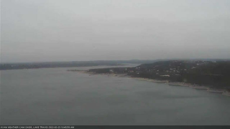 Lake Travis webcam, February 23, 2022 10:45 AM CT