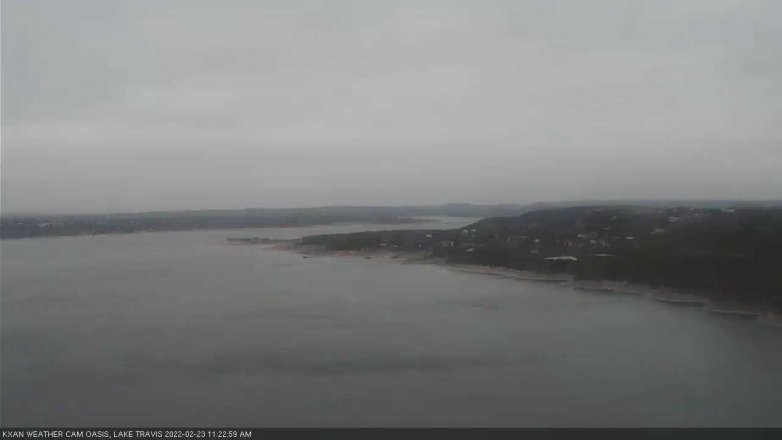 Lake Travis webcam, February 23, 2022 11:25 AM CT