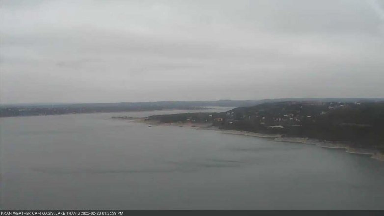Lake Travis webcam, February 23, 2022 1:25 PM CT