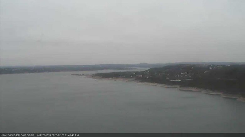 Lake Travis webcam, February 23, 2022 1:45 PM CT