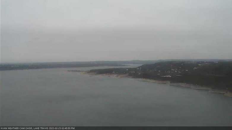 Lake Travis webcam, February 23, 2022 2:45 PM CT