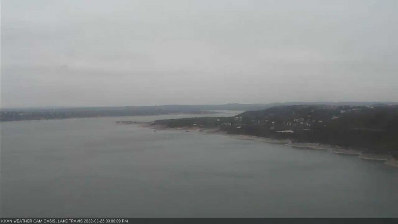 Lake Travis webcam, February 23, 2022 3:00 PM CT