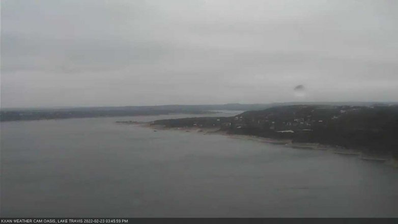 Lake Travis webcam, February 23, 2022 3:45 PM CT