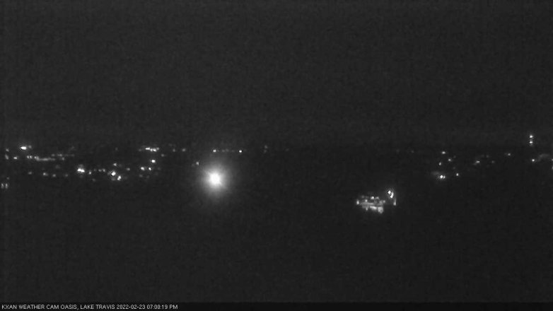 Lake Travis webcam, February 23, 2022 7:00 PM CT