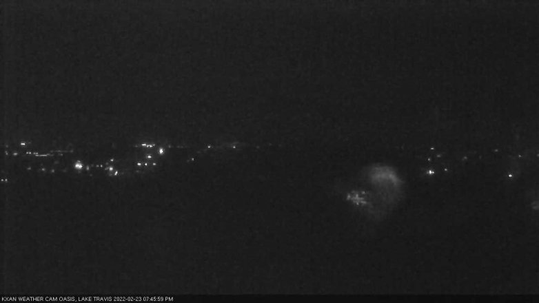 Lake Travis webcam, February 23, 2022 7:45 PM CT