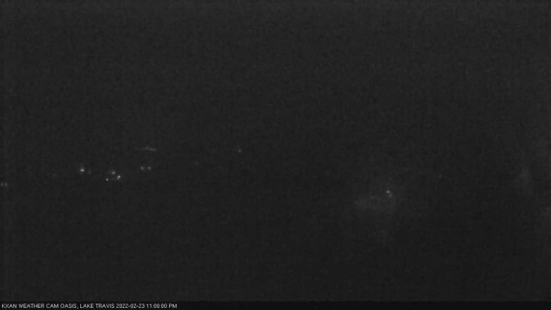 Lake Travis webcam, February 23, 2022 11:00 PM CT
