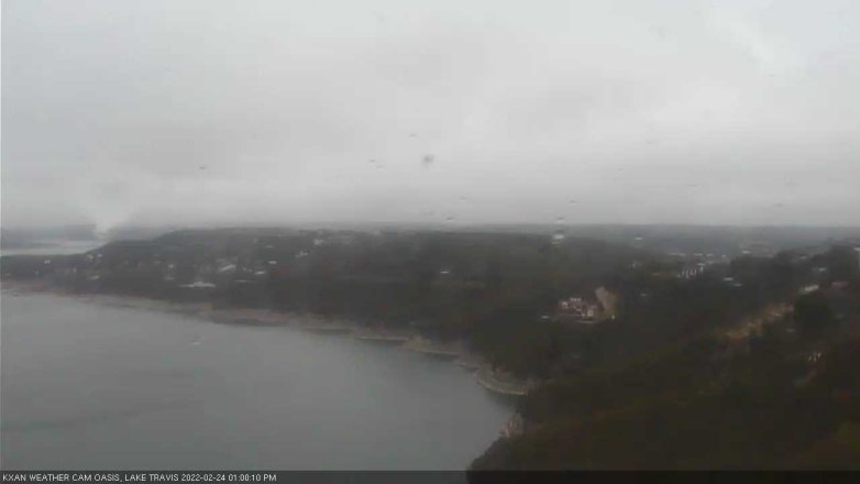 Lake Travis webcam, February 24, 2022 1:00 PM CT