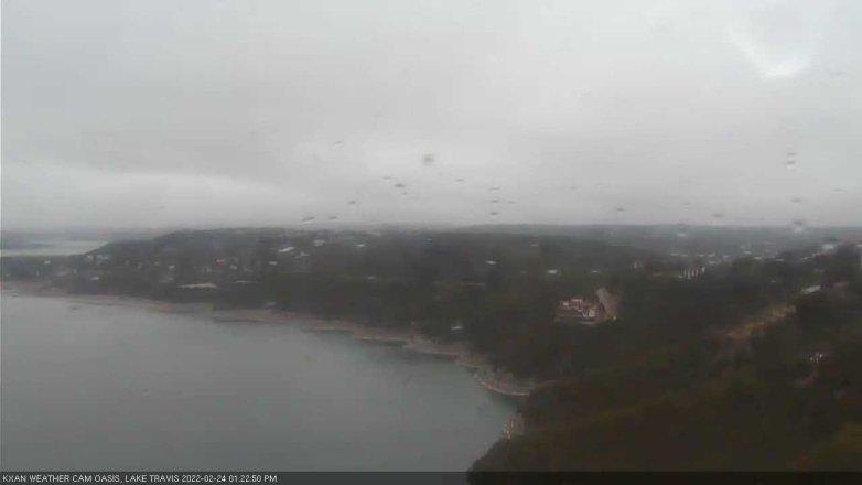 Lake Travis webcam, February 24, 2022 1:25 PM CT