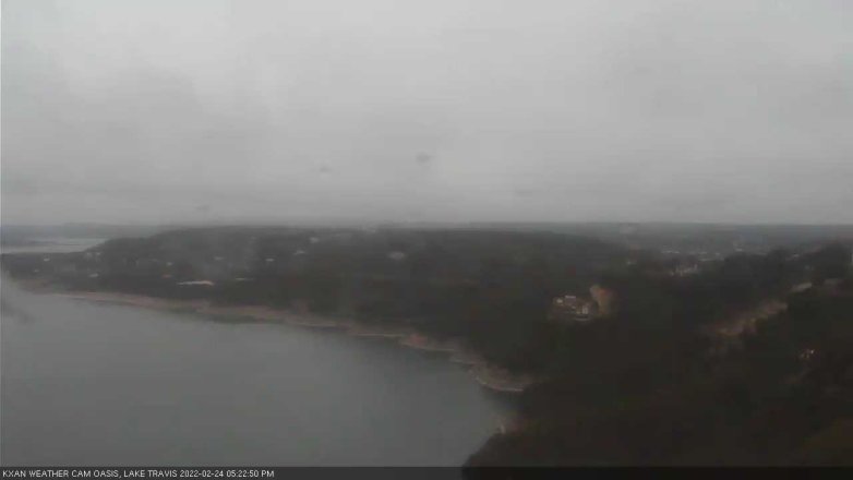 Lake Travis webcam, February 24, 2022 5:25 PM CT