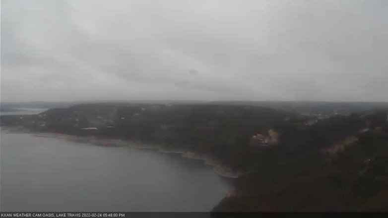 Lake Travis webcam, February 24, 2022 5:45 PM CT