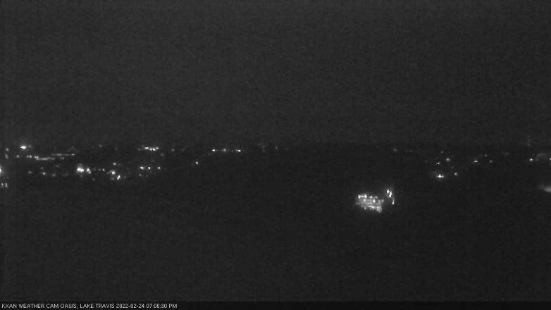 Lake Travis webcam, February 24, 2022 7:00 PM CT