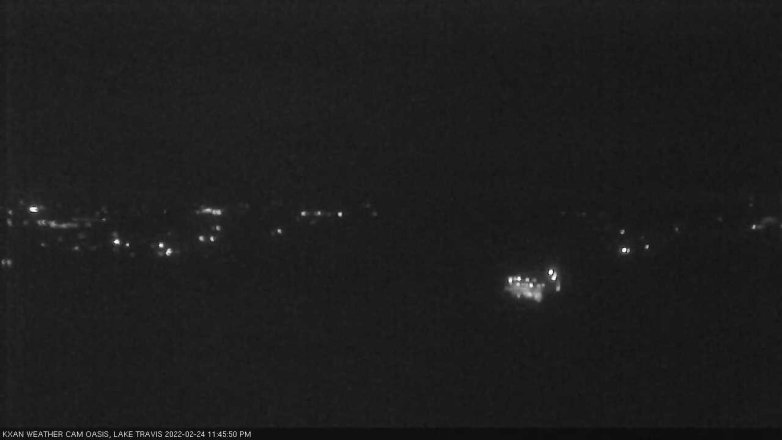 Lake Travis webcam, February 24, 2022 11:45 PM CT