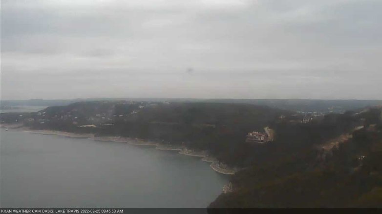 Lake Travis webcam, February 25, 2022 9:45 AM CT
