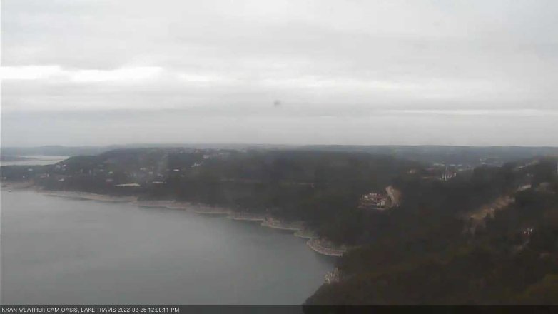 Lake Travis webcam, February 25, 2022 12:00 PM CT