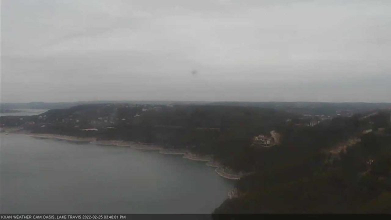 Lake Travis webcam, February 25, 2022 3:45 PM CT