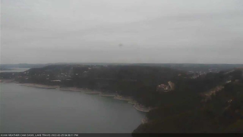 Lake Travis webcam, February 25, 2022 4:00 PM CT