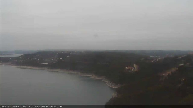 Lake Travis webcam, February 25, 2022 5:25 PM CT