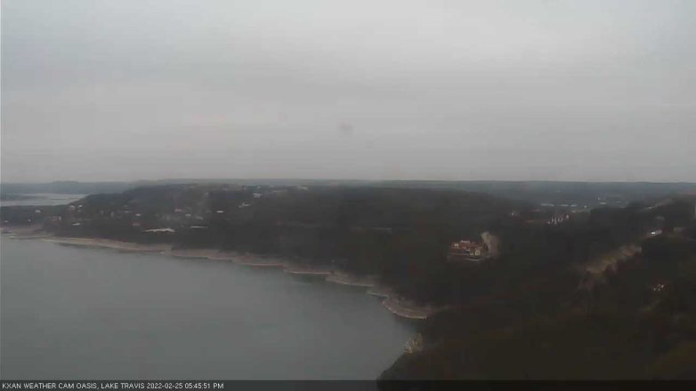 Lake Travis webcam, February 25, 2022 5:45 PM CT