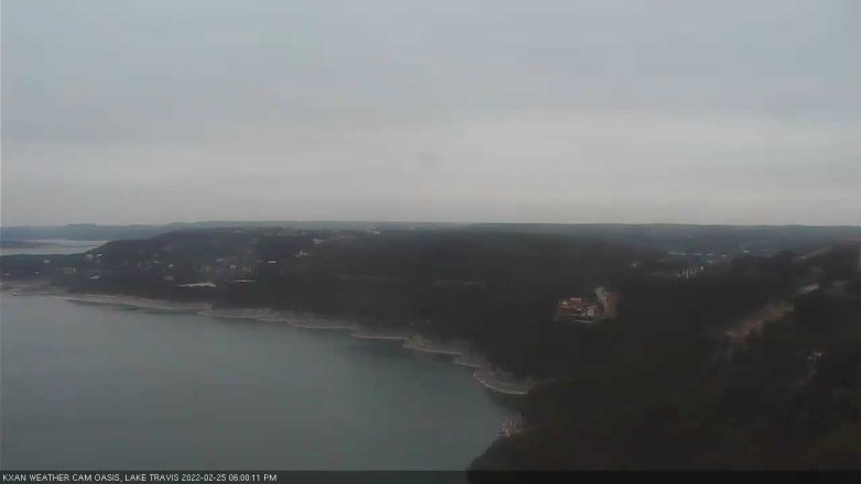 Lake Travis webcam, February 25, 2022 6:00 PM CT