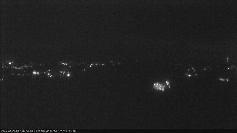 Lake Travis webcam, February 25, 2022 7:25 PM CT