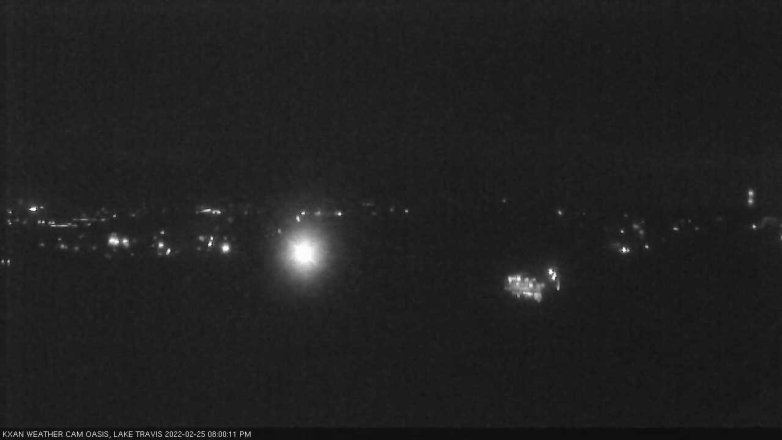 Lake Travis webcam, February 25, 2022 8:00 PM CT