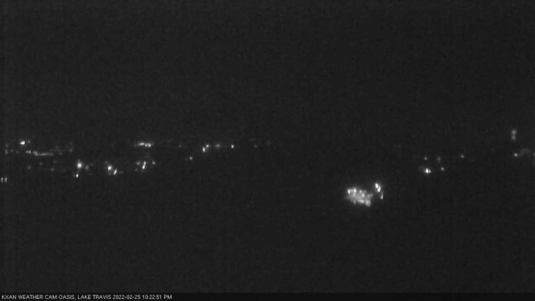 Lake Travis webcam, February 25, 2022 10:25 PM CT