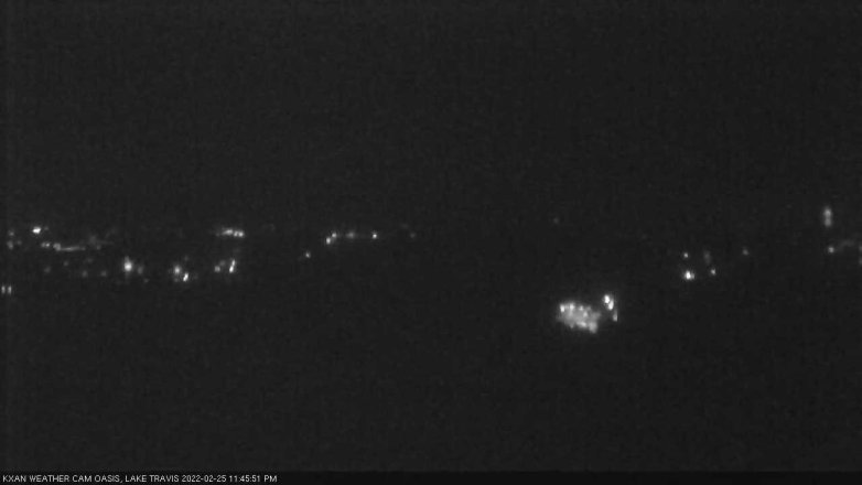 Lake Travis webcam, February 25, 2022 11:45 PM CT