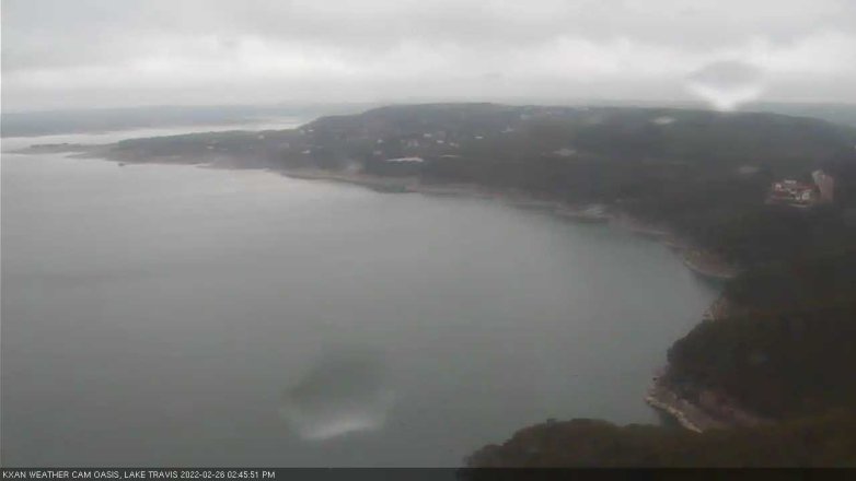 Lake Travis webcam, February 26, 2022 2:45 PM CT