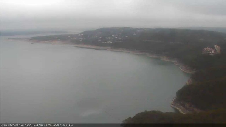 Lake Travis webcam, February 26, 2022 3:00 PM CT