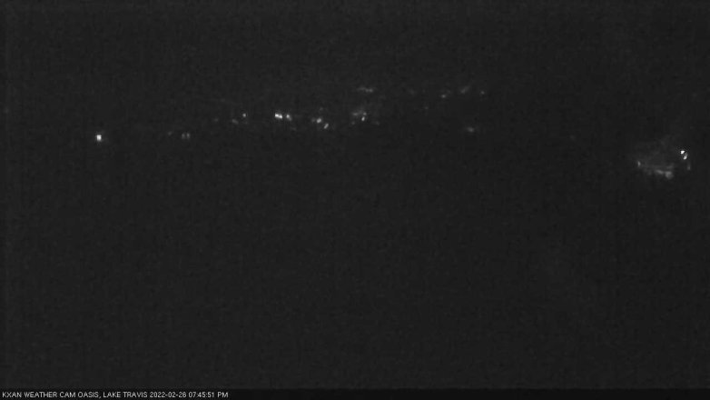 Lake Travis webcam, February 26, 2022 7:45 PM CT