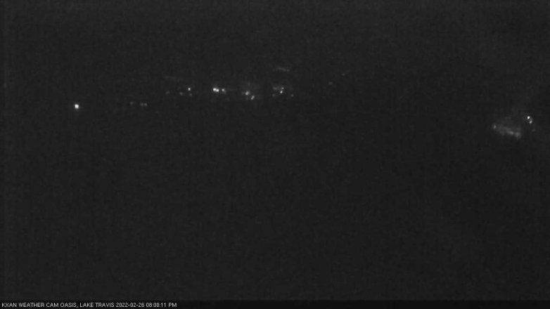Lake Travis webcam, February 26, 2022 8:00 PM CT