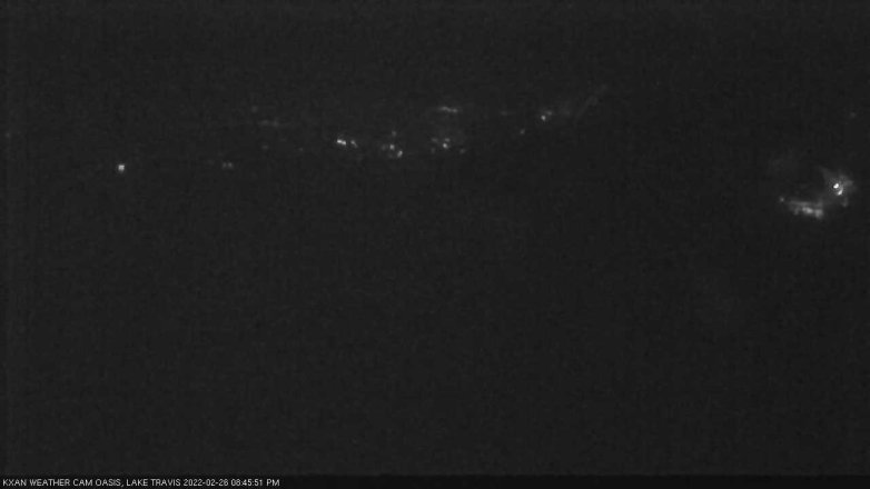 Lake Travis webcam, February 26, 2022 8:45 PM CT