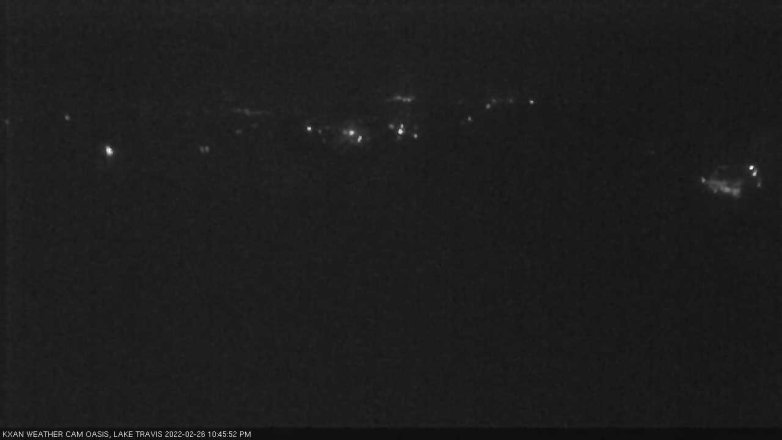Lake Travis webcam, February 26, 2022 10:45 PM CT