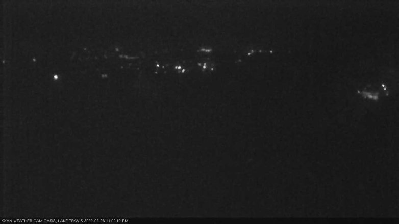Lake Travis webcam, February 26, 2022 11:00 PM CT