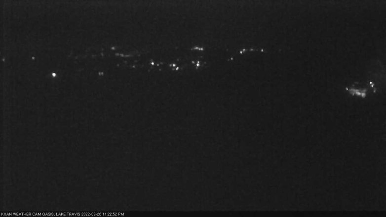 Lake Travis webcam, February 26, 2022 11:25 PM CT
