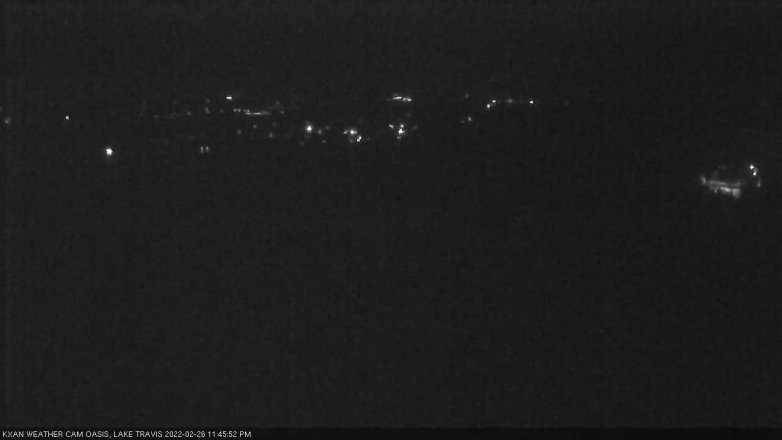 Lake Travis webcam, February 26, 2022 11:45 PM CT