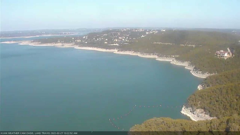 Lake Travis webcam, February 27, 2022 10:25 AM CT