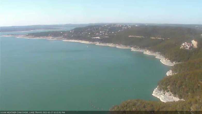 Lake Travis webcam, February 27, 2022 2:25 PM CT