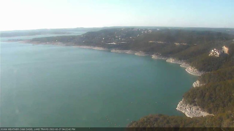 Lake Travis webcam, February 27, 2022 4:25 PM CT
