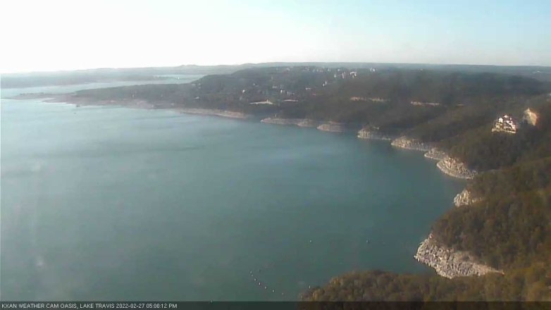 Lake Travis webcam, February 27, 2022 5:00 PM CT