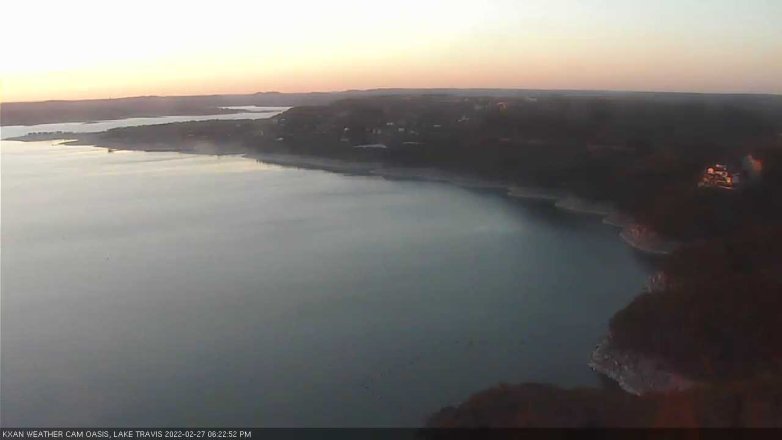 Lake Travis webcam, February 27, 2022 6:25 PM CT