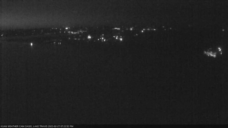 Lake Travis webcam, February 27, 2022 7:25 PM CT
